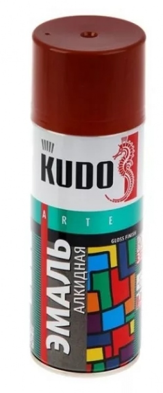 картинка Эмаль 1024-КU красно-коричневая 0,52л KUDO