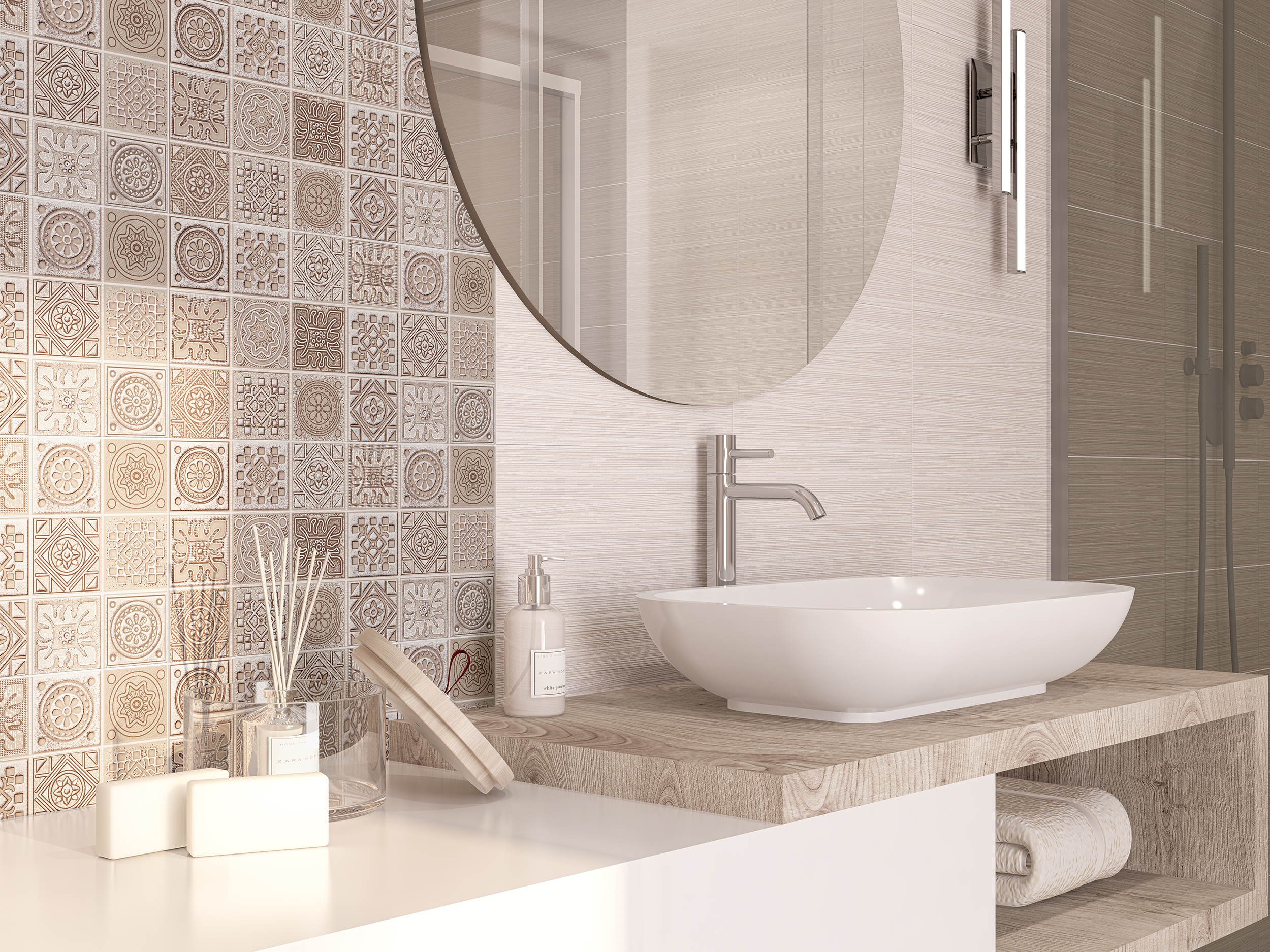 картинка GRAZIA LIGHT Плитка настенная (1,22м2/65,88м2) 20,1х40,5см