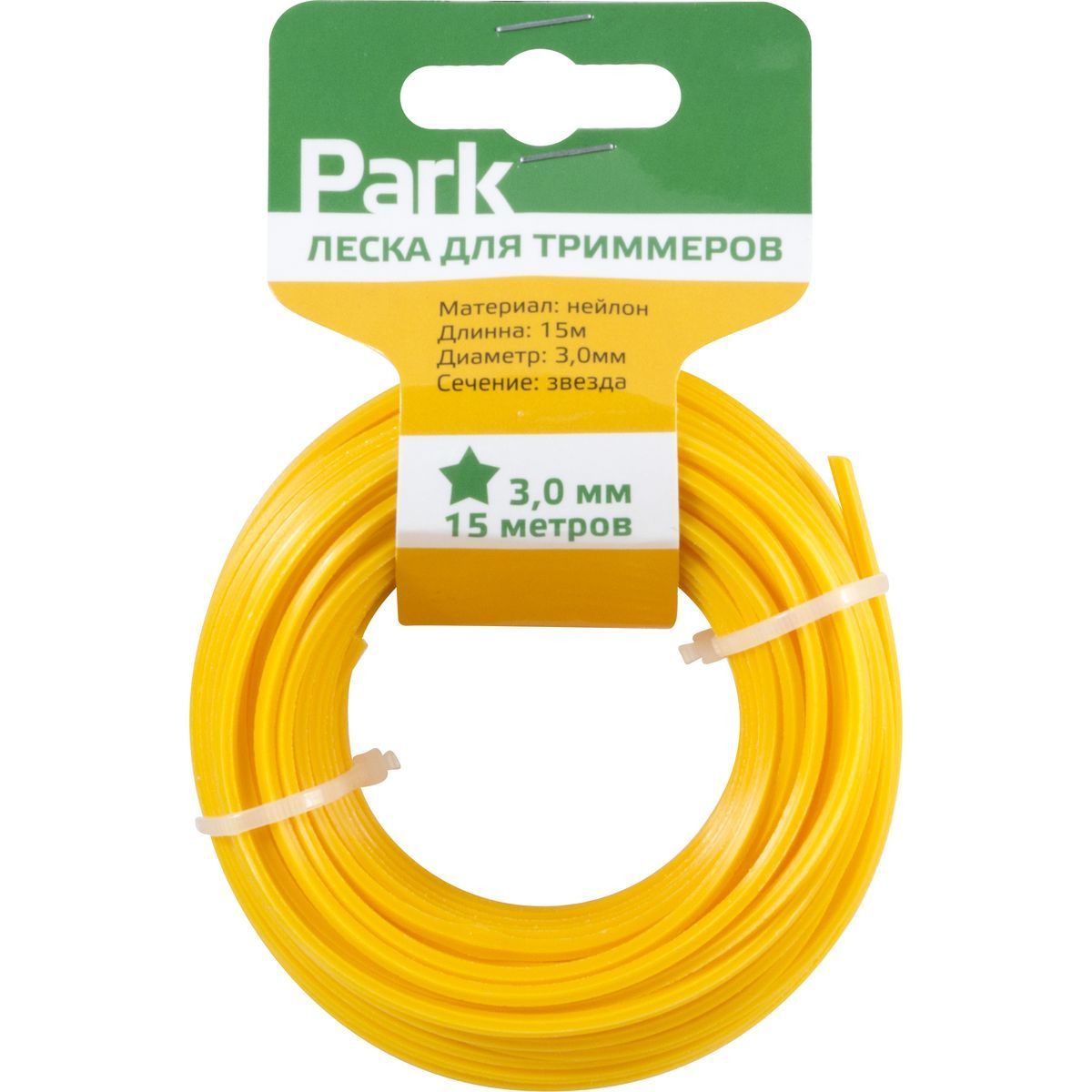 картинка Леска д/триммера 3мм 15м "звезда" 51-8-530