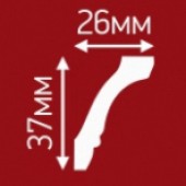 картинка Плинтус потол. инжекционный D405/45 1,5м