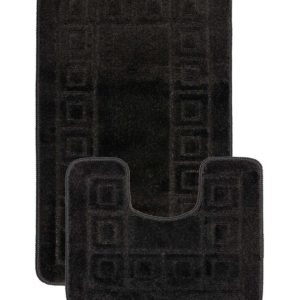 картинка Коврик д/ванной-2 Maximus 50х80/50х40см Чёрный