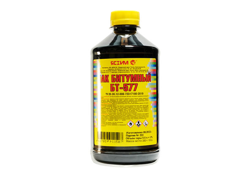 картинка Лак битумный БТ-577 1л ЯСХИМ