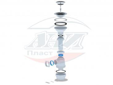 картинка Сифон АНИ Грот 3 1/2"*40 А0150 АНИ Пласт