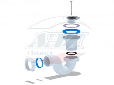 картинка Сифон АНИ 1 1/2"*40 д/душ. поддона Е110/210