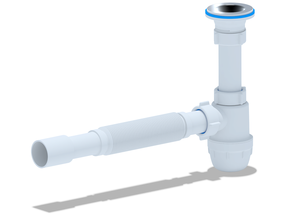 картинка Сифон Ани 1 1/4"х32 "Юнг" с г/трубой 32х32/40 ВМ1015 АНИ Пла