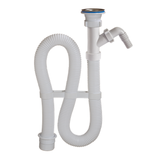картинка Сифон гофр. 1 1/2"х40 с отв.(перех.на50) дл.1000мм АС-30115