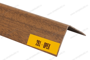 картинка Уголок пластик.20*20 (2,7м) орех