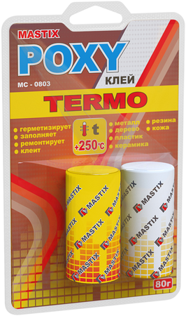 картинка Клей эпоксидный MASTIX TERMO термостойкий 80гр.