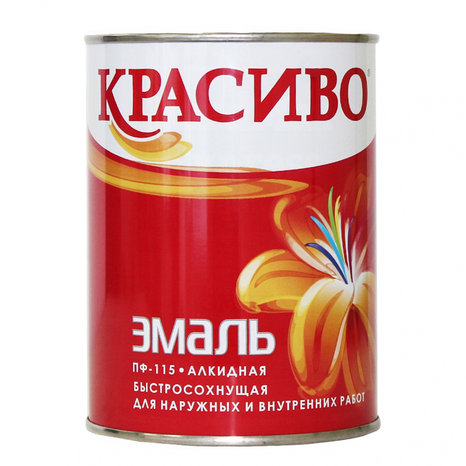 картинка Эмаль КРАСИВО ПФ-115 Жёлтая 0,8кг КВИЛ