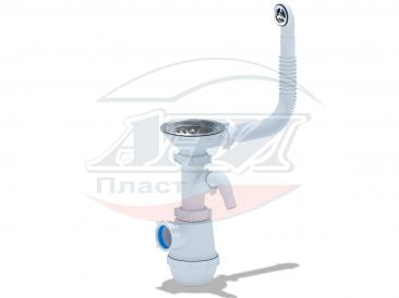картинка Сифон АНИ Грот 3 1/2"*40 с гибким круг.переливом А0142SА15