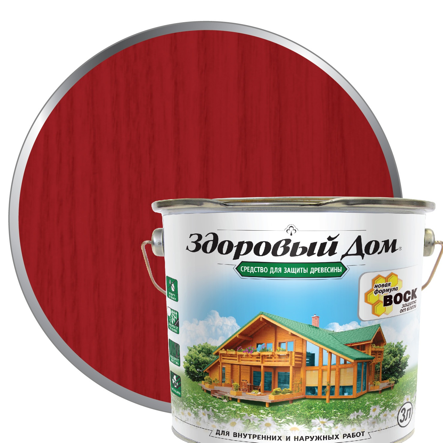 картинка Антисептик "Здоровый дом" Рябина 3л ЛАКРА