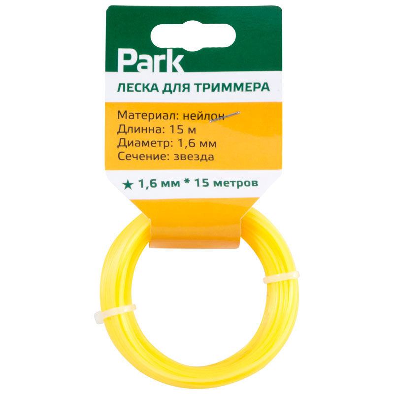 картинка Леска д/триммера "звезда" 1,6мм 15м
