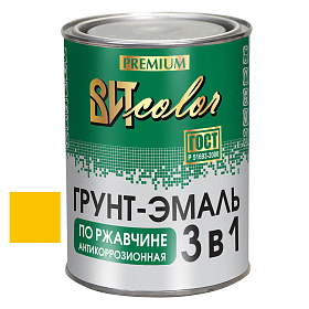 картинка Грунт-Эмаль Жёлтая по ржавчине ВИТ color 0,8кг 3 в 1 Волгогр