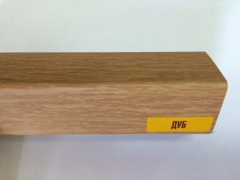 картинка Уголок пластик.40*40 ( 2,7м) дуб