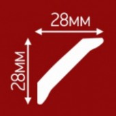 картинка Плинтус потол. инжекционный D423/40 1,5м