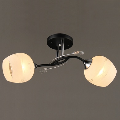 картинка A2991/2 CR+BK черный/хром 2х40W E27