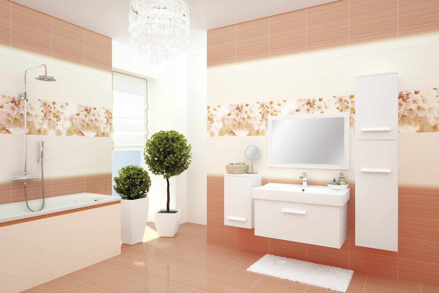 картинка Санрайз CW2H454DT Панно Черри  40*88