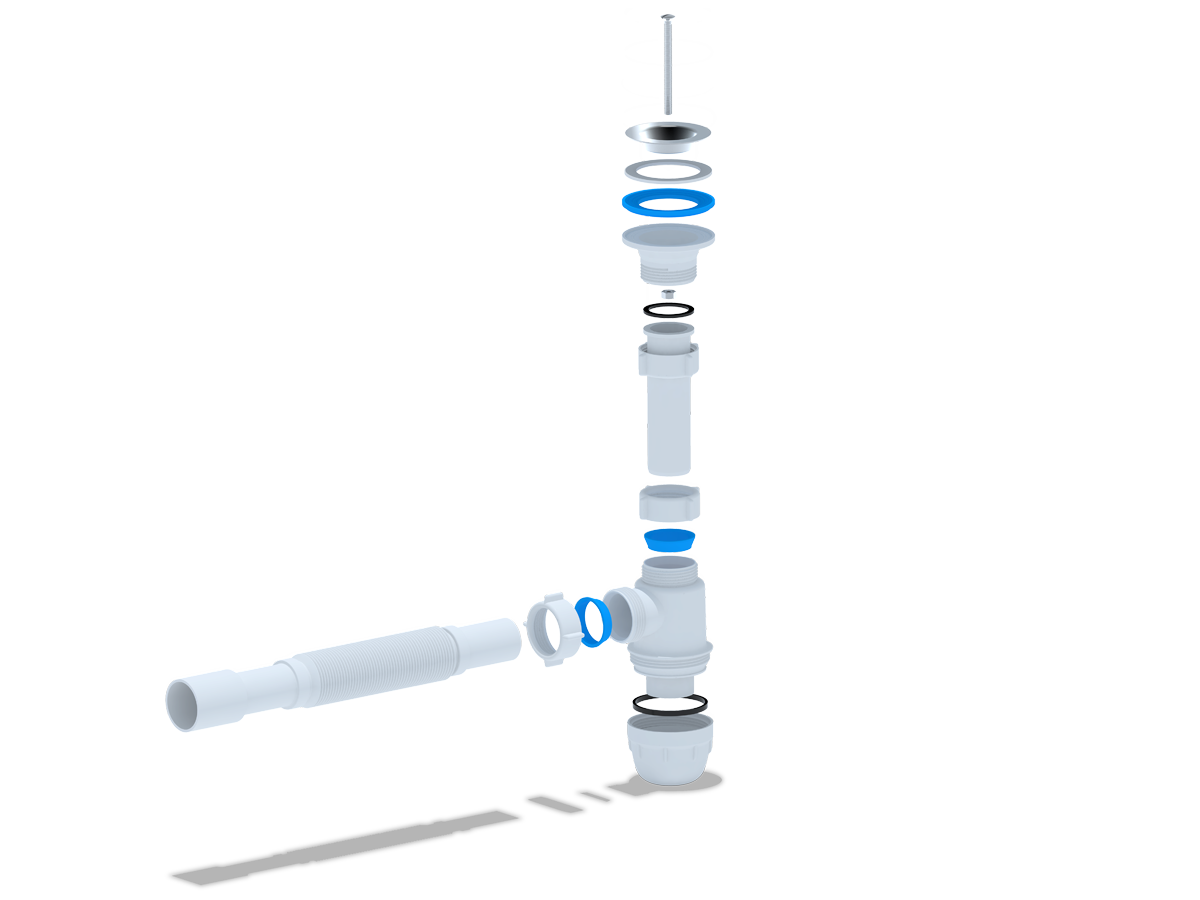 картинка Сифон Ани 1 1/4"х32 "Юнг" с г/трубой 32х32/40 ВМ1015 АНИ Пла
