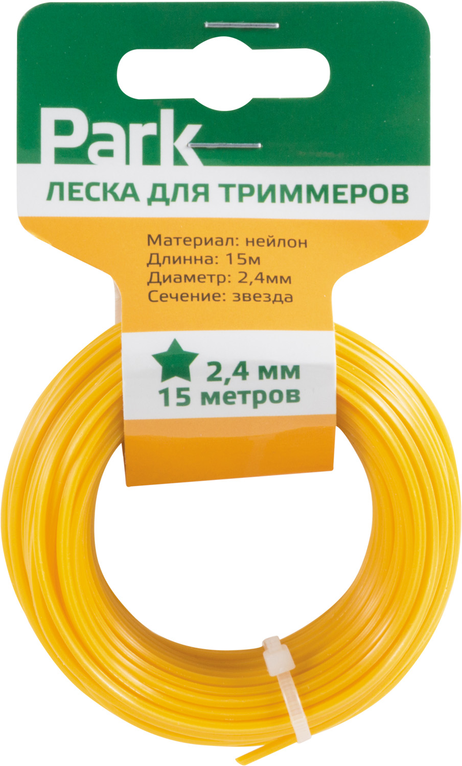 картинка Леска д/триммера 2,4мм 15м "звезда"