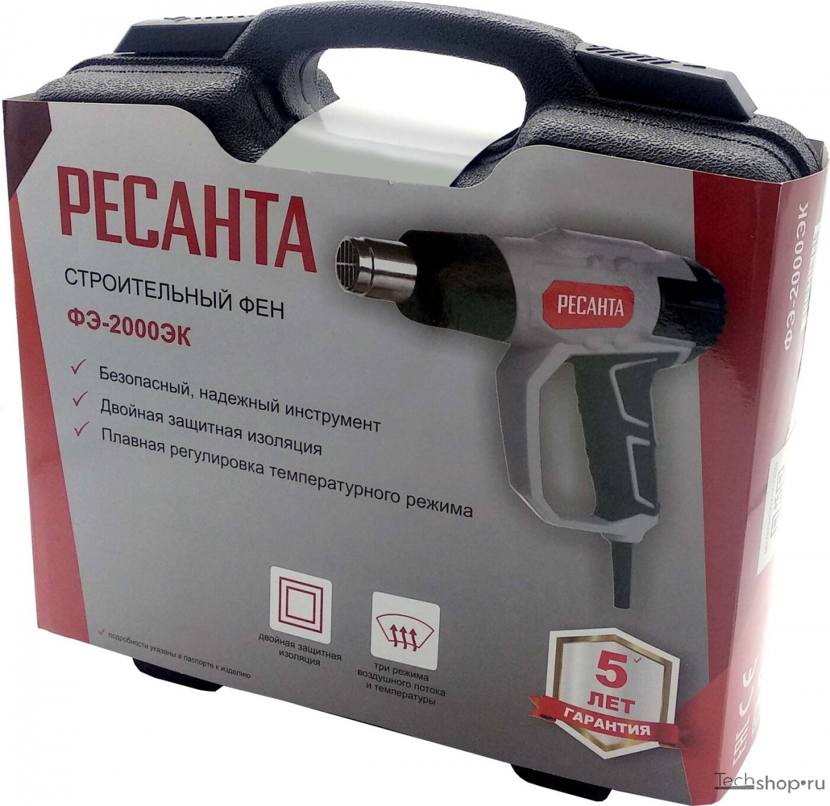 картинка Фен строительный ФЭ-2000ЭК Ресанта 75/2/2