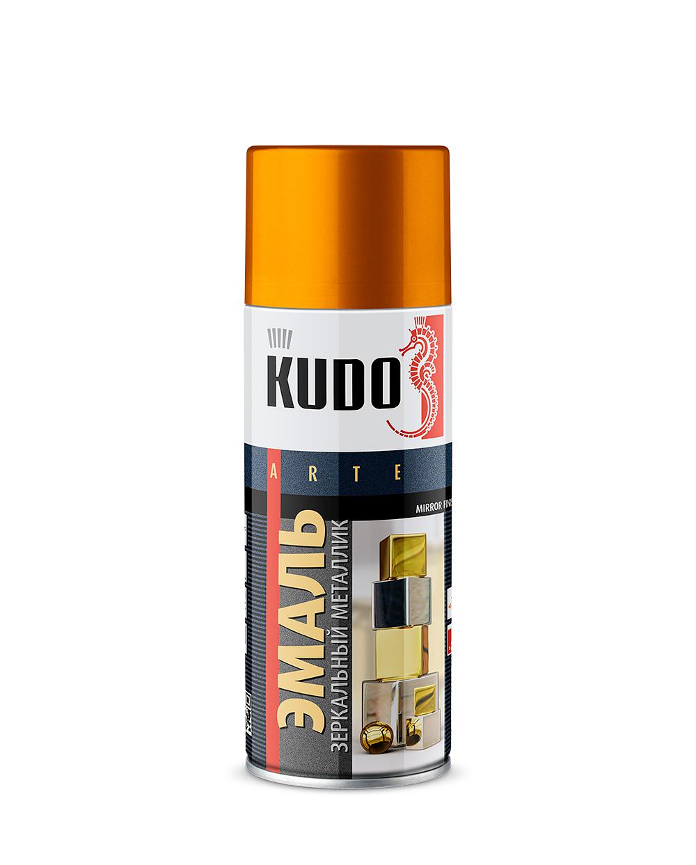 картинка Эмаль 1034-KU зеркальное золото 0,52л KUDO