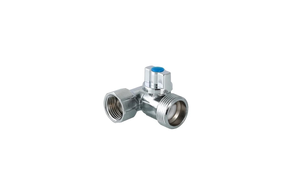 картинка VALTEC кран 3-х проходной 1/2х3/4х1/2 д/стир.приборов 256VT.