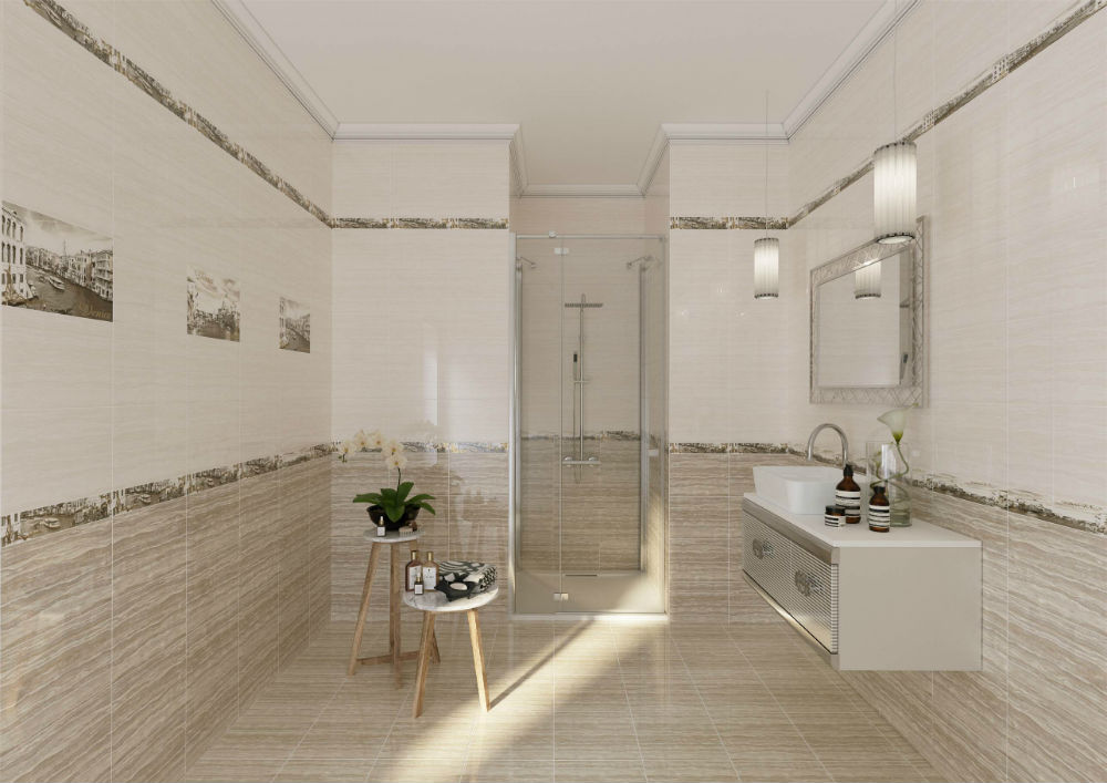 картинка МОНТЕ-КАРЛО Беж низ плитка настенная / 85,32 25х35см AXIMA