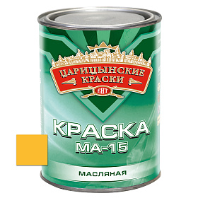картинка Краска масляная МА-15 Жёлтая 0,8кг Царицынские краски
