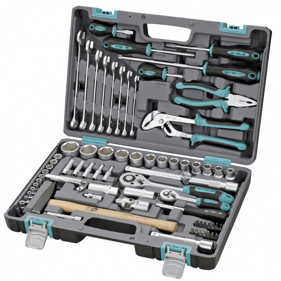 картинка Набор инстр.  1/4",  CrV, кейс  57 пр. STELS 14101