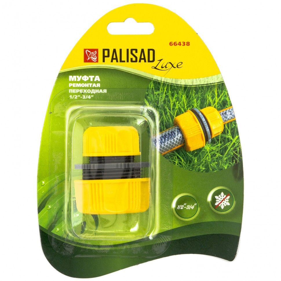 картинка Муфта соед. с переходом 1/2"-3/4" PALISAD LUXE 66438
