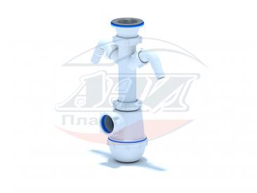 картинка Сифон АНИ Грот 1 1/2"*40 с 2 носиками А1100