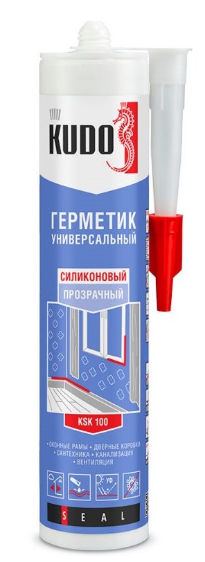 картинка Силикон. герметик KUDO универсальный бесцветный 280мл