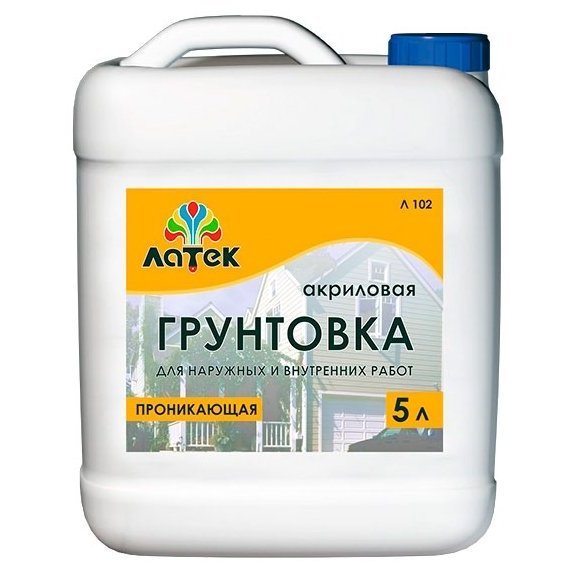 картинка Грунтовка д/наружных и внутр.работ "Латек" Л102 10л