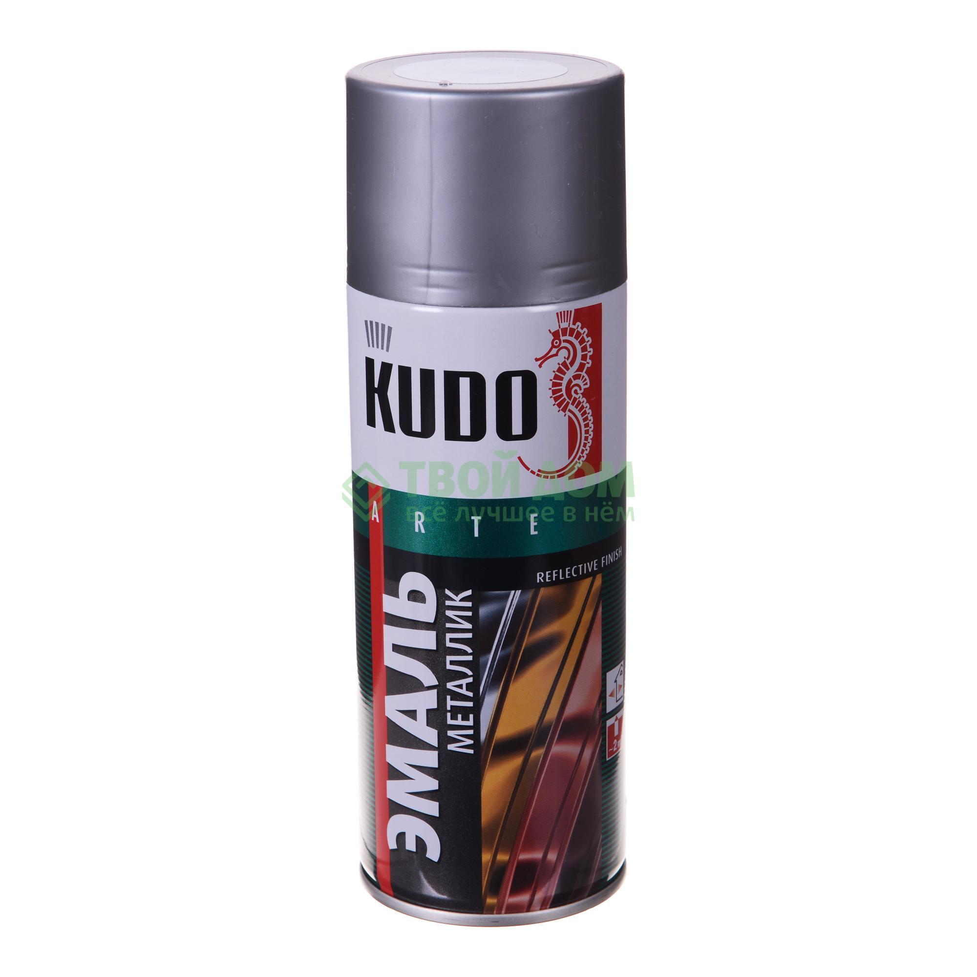 картинка Эмаль 210 мл 1027-КU хром металлик KUDO