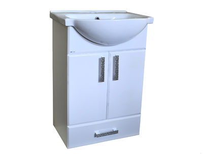 картинка Марта-50 тумба Белая 2двери+1ящик с умыв.Нати-50 465х800х300