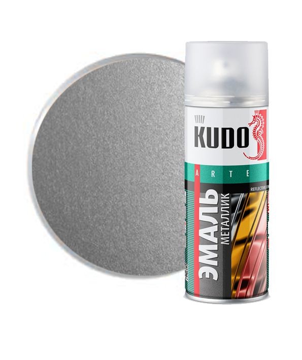 картинка Эмаль 210 мл 1026-КU серебро  KUDO