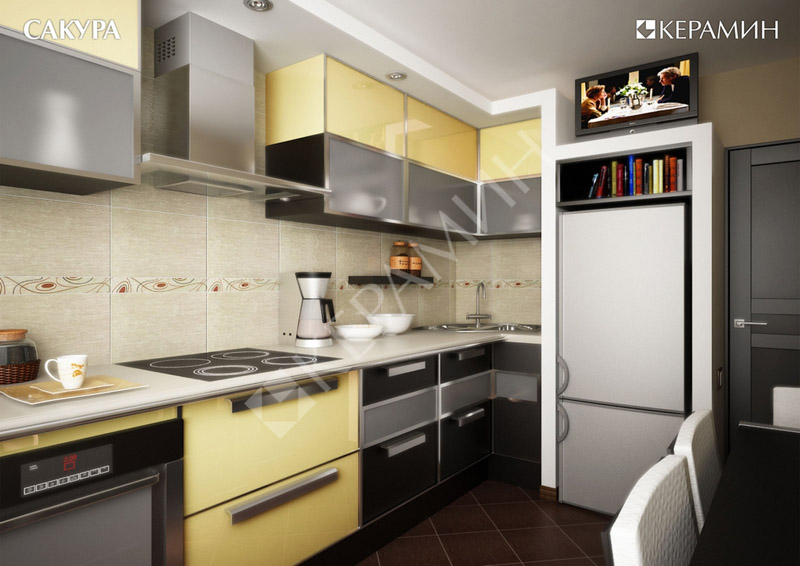 картинка САКУРА 3С Св.-Беж плитка керамическая 40х27,5см