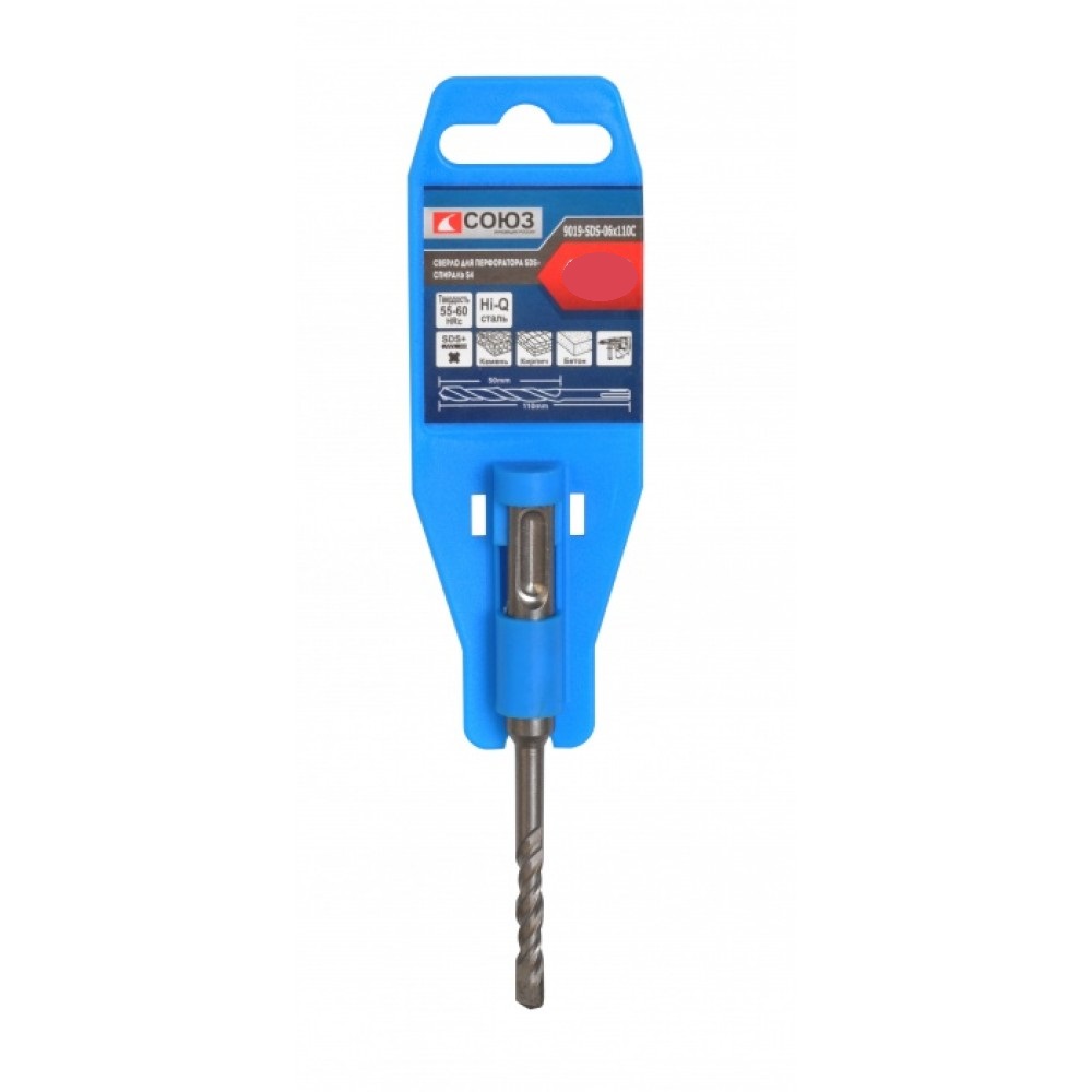 картинка Бур СОЮЗ SDS+, S4, 8х110мм 9019-SDS-08х110
