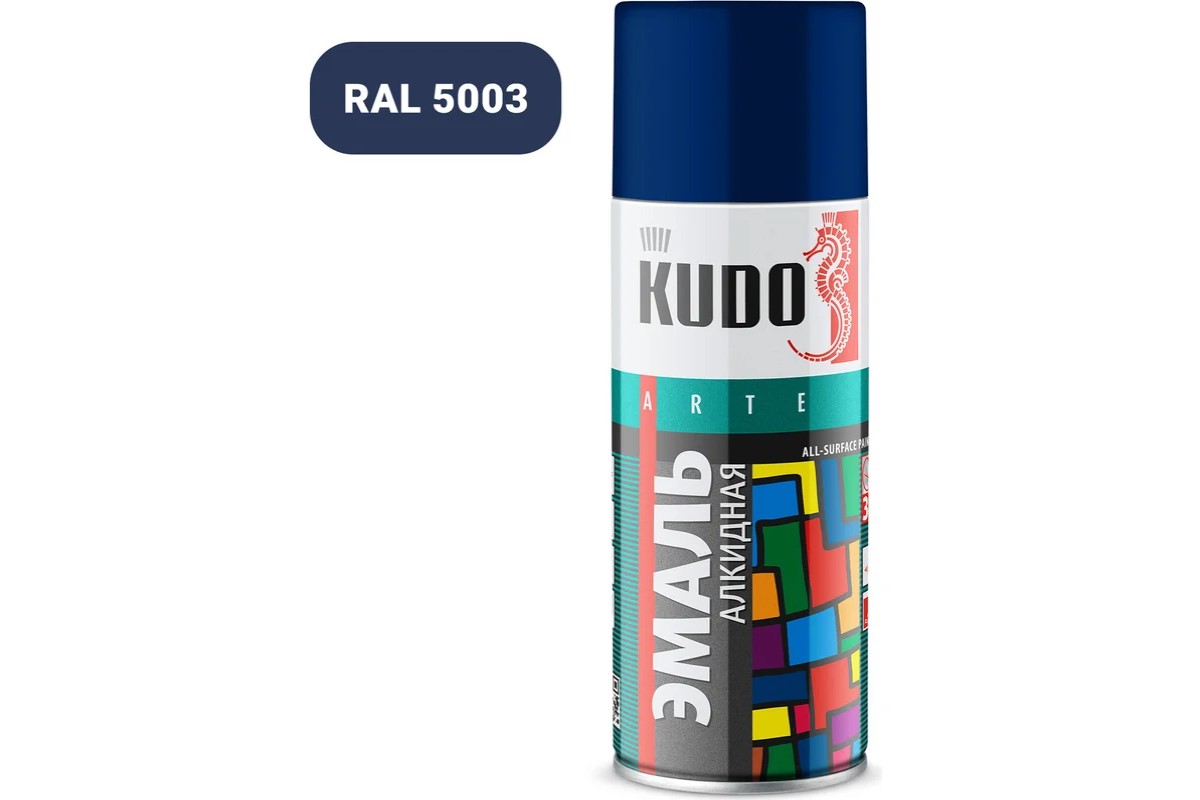 картинка Эмаль 10113-КU тёмно-синяя RAL5003 520мл