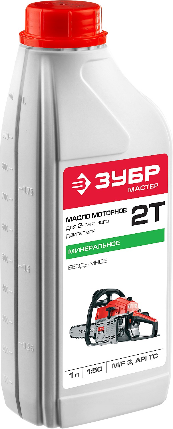 картинка Масло ЗУБР для 2-х тактных двиг., 1л, минеральное
