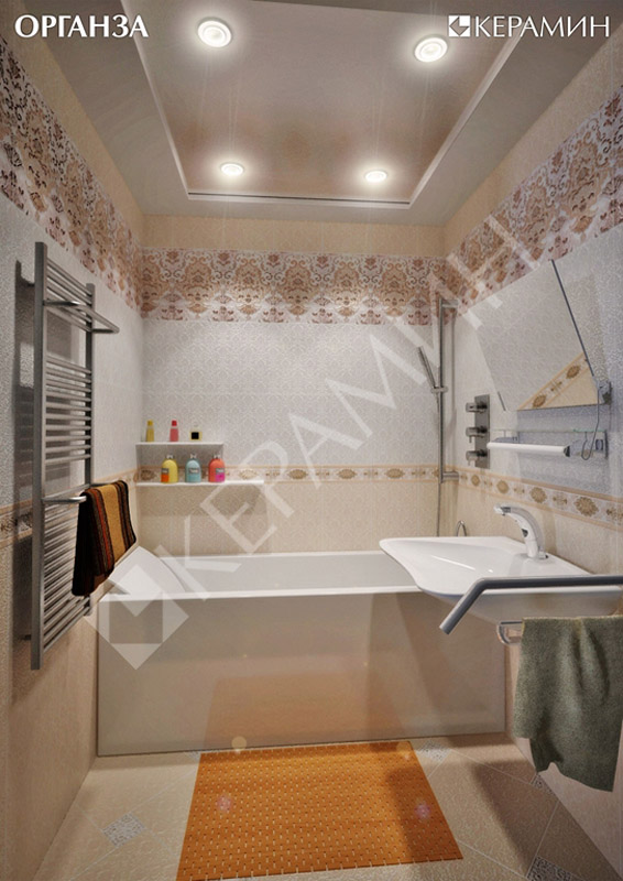 картинка ОРГАНЗА 4 Беж бордюр 2х27,5см Керамин