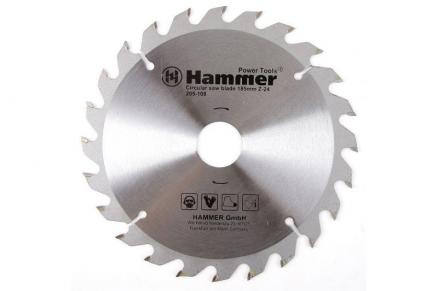 картинка Диск пильный HAMMER 185*24*30/20мм 205-108