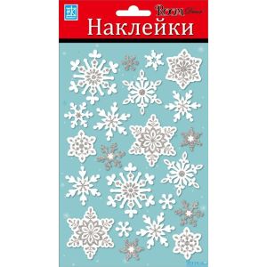картинка Стикер Снежинки Серебро 2007PLX