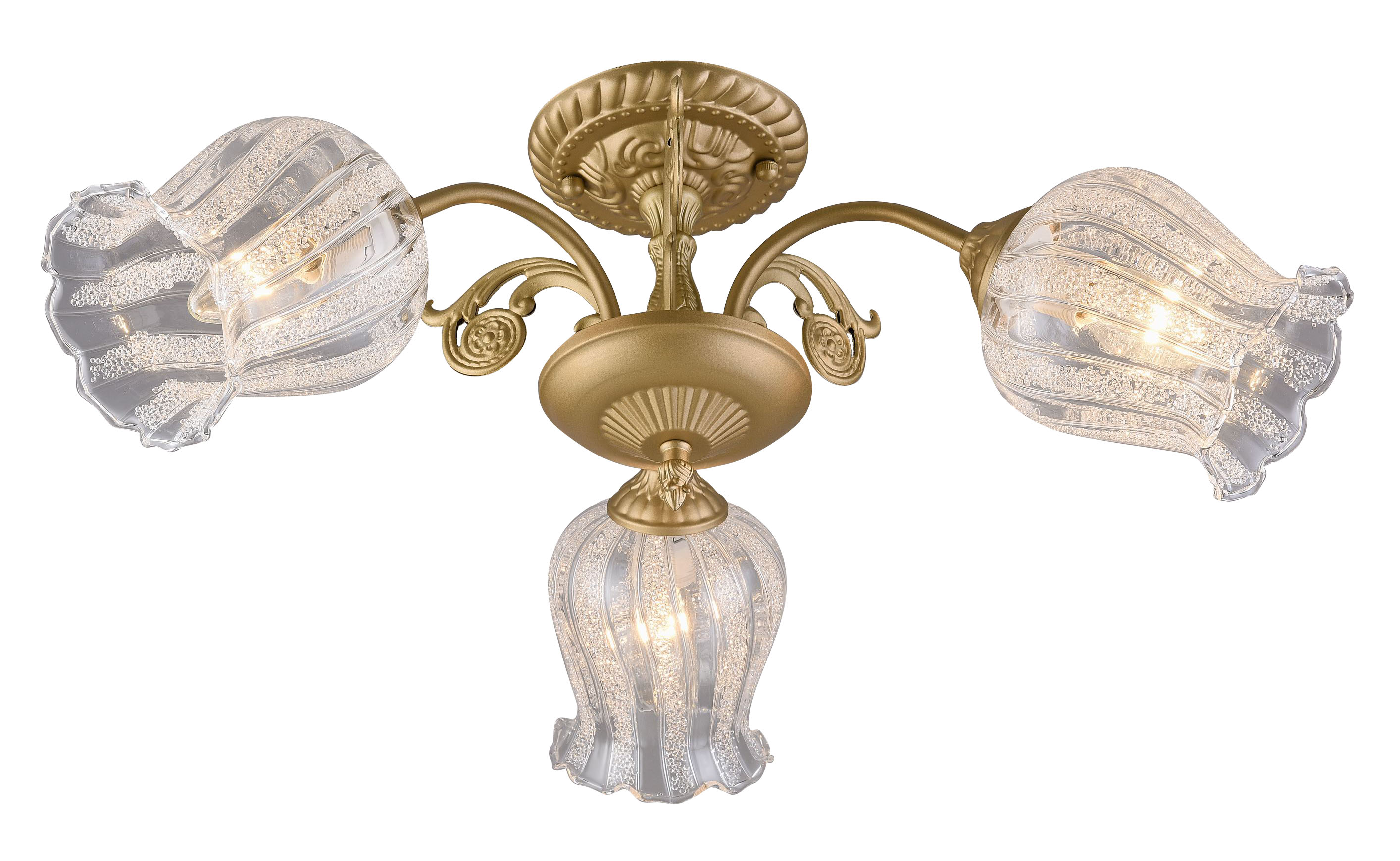 картинка Ribes MDG7046/3 Pear Gold, 3xE14/60W (60*24) Люстра