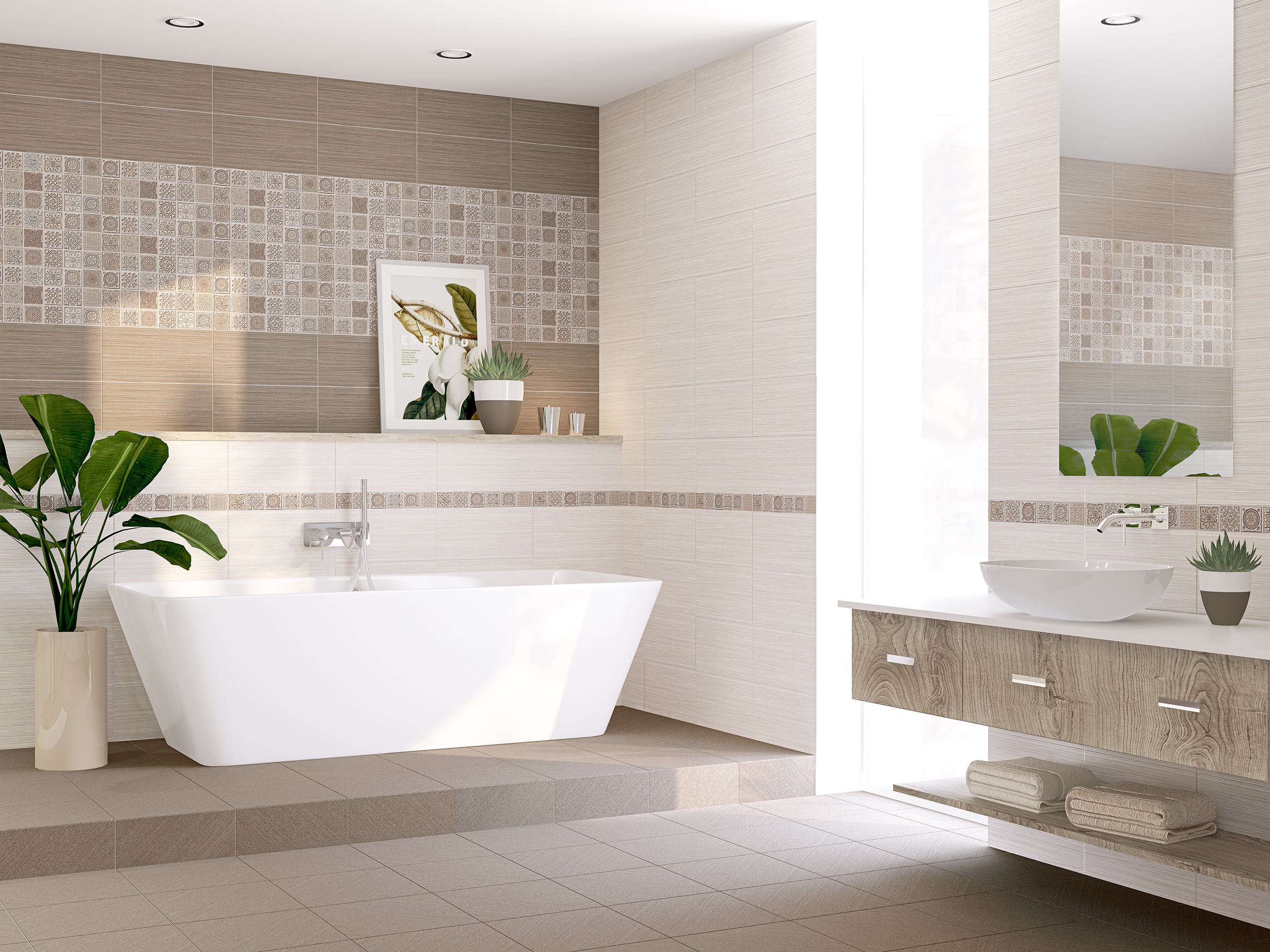 картинка GRAZIA LIGHT Плитка настенная (1,22м2/65,88м2) 20,1х40,5см